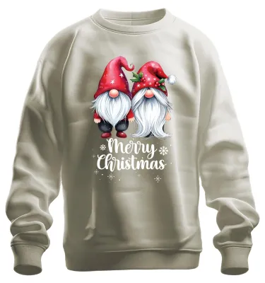 Immagine prodotto di Merry Christmas Gnomi Elfi Pixies - Regalo di Natale Natale Felpa Unisex Pullover, Natura, XL