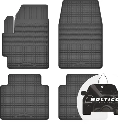 Produktbild von Gummimatten mit Rand Auto Fußmatten Gummi Automatten Passgenau 4-teilig Set - passend für Toyota Prius III 2009-2015