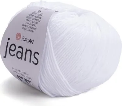 Produktbild von YarnArt Jeans (50g/160M) 62 weiß