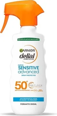 Obrázok produktu pre Telový sprej na ochranu pred slnkom Garnier Sensitive Advanced Spf 50 (270 ml)