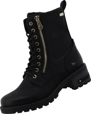 Mustang Stiefel Damenstiefel GefÃ¼ttert Schwarz MUSTANG