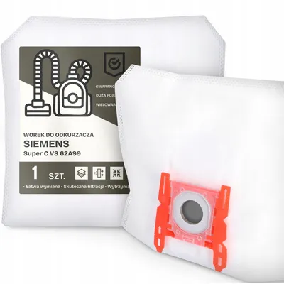 Produktbild von Siemens Super C VS 62A99 Synthetischer Staubsaugerbeutel Groß