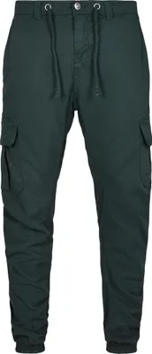 Obrázok produktu pre Urban Classics Pánske nohavice jogger Hisis tmavo zelená 5XL
