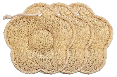 Produktbild von Set mit 3 Luffa-Schwämmen – Natürliche Peeling-Schwämme für den Körper
