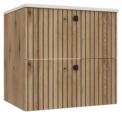 Image de Meuble sous vasque, meuble de salle de bain bas, meuble de salle de bain suspendu