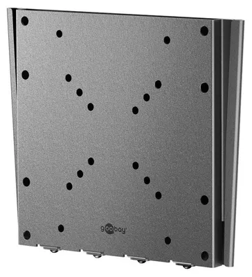 Immagine prodotto di Goobay 74415 Supporto a parete per TV di base Caravan FIXED (M), nero - supporto per TV da 23 a 42 pollici (58 - 107 cm), max. 30 kg, design ultrapiatto con solo 18 mm di distanza dalla parete