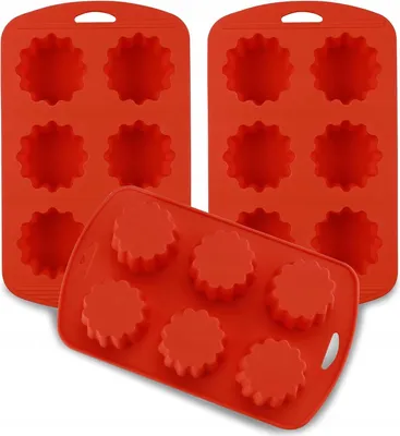 Produktbild von Silikon-Muffinform, 3er-Set, 18 Cupcakes