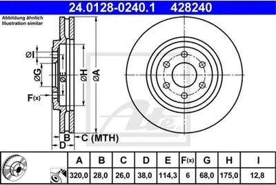 Image de Disque de frein ATE 24.0128-0240.1
