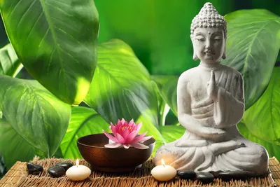 Produktbild von Papermoon VLIES Fototapete, Digitaldruck, Buddha in der Meditation (1021)