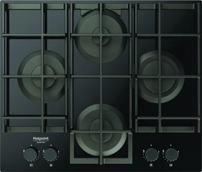 Immagine prodotto di Hotpoint Ariston HAGS 61F/BK 1 Piano cottura Nero Da incasso 60 cm Gas 4 Fornelli