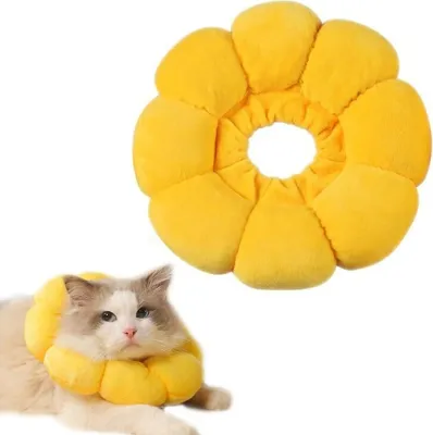 Produktbild von Halskrause Katze Einstellbar Halsband Weich Halskragen Hund (M)