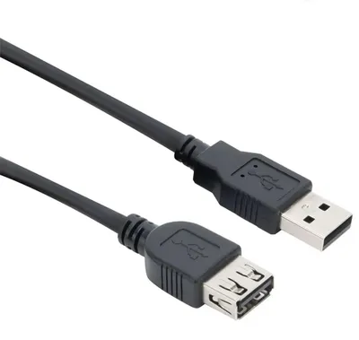 Produktbild von ACT USB 2.0 extensioncable USB A male - USB A female 3 m, 3 m, USB A, USB A, Männlich/Weiblich, Schwarz