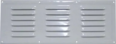 Image de Grille D'aération En Aluminium Laqué Blanc 330 X 130 Mm