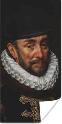 Produktbild von MuchoWow® Poster Gemälde - Wilhelm von Oranien - Alte Meister 60x120 cm - Wandschmuck