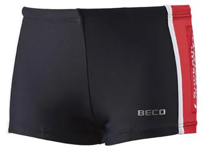 Produktbild von Beco Badeboxershorts für Jungen, Schwarz/Rot