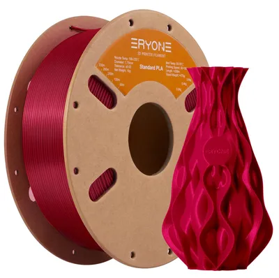 Immagine prodotto di Filamento PLA ERYONE, 1,75 mm, filamento per stampante 3D, precisione dimensionale +/- 0,03 mm, bobina da 1 kg, colore rosa