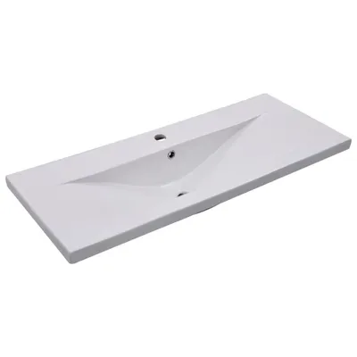 Produktbild von vidaXL Einbauwaschbecken 101x39,5x18,5 cm Keramik Weiß