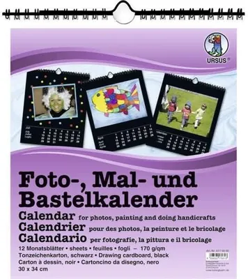 Produktbild von Fotokalender 30x34cm schwarz