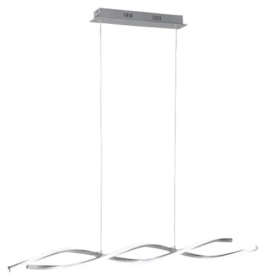 Immagine prodotto di Lampada a sospensione LED POLINA argento 23,5 W, bianco caldo 2526 lm, metallo, dimensioni: 120x110x8 cm, IP20, Paul Neuhaus