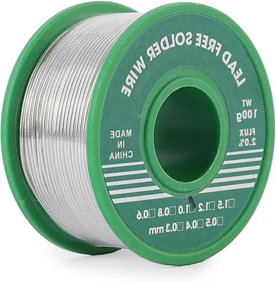 Productafbeelding van Soldeer tin - Soldeerdraad Soldeertin - Elektronica Repareren - Loodvrij met Harskern - 1 mm 100 g - Zilverkleurig