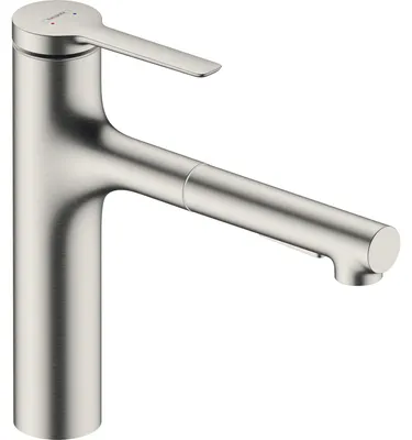 Obrázek produktu pro Dřezová baterie Hansgrohe 160 Zesis M33 vytahovací výtok 2jet nerezový vzhled, 74801800