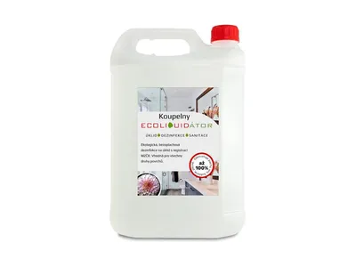 Obrázek produktu pro Ecoliquid ECOLIQUIDÁTOR koupelny, čisticí a dezinfekční prostředek, pink blossom, 5 l