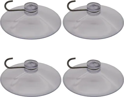 Produktbild von 4x Saugnapf Saugnäpfe 5cm Saughaken Saugnapfhaken Handtuch Halter Haken