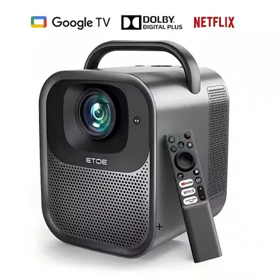 Produktbild von ETOE Seal Pro Beamer, Full HD 1080P, 1300 ANSI, Google TV, 4K-Decoding, Auto Fokus, Dolby Audio, Dualband-WLAN