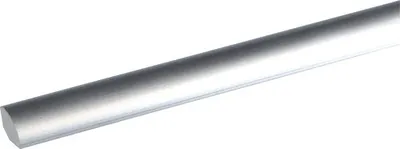 Produktbild von Viertelstab Kunststoff Alu Nachbildung 2400 x 13 x 13 mm