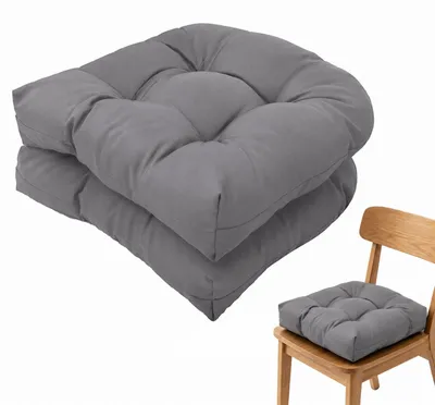 Obrázek produktu pro Omgoods – Sada 2 venkovních polštářů na židle, polokruh, 48x48 cm