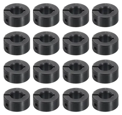 Image de Ensemble de 16 colliers à motif ondulé, en acier noir anodisé