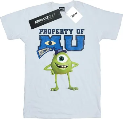 Produktbild von Disney - "Monsters University Property Of MU" T-Shirt für Damen BI48716 (3XL) (Weiß)
