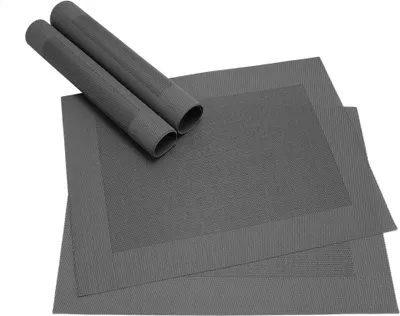 Produktbild von Tischset BORDA 4er Schwarz Tischunterlage als Tischdeko
