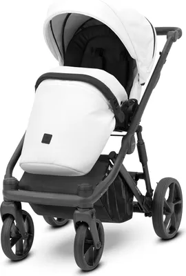 Image de Kunert Poussette Arizo 12 White Eco Cadre noir siege auto