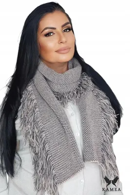 Produktbild von KAMEA Aldura Damen Schal Rosa mit Fransen