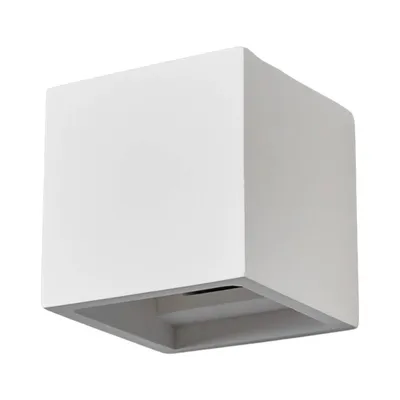 Produktbild von Lindby Wandleuchte Freja, weiß, Gips, up/down, bemalbar, G9