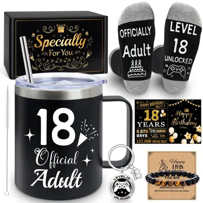 Image de Solidchoice - Coffret cadeau original pour les garçons qui fêtent leurs 18 ans