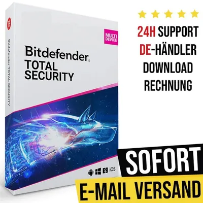 Produktbild von Bitdefender Total Security 2026 | 3 Geräte | 1 Jahr | Sofortdownload