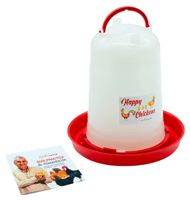 Geflügeltränke 5 Liter, Siphon, Kunststoff, Ø26x26 cm