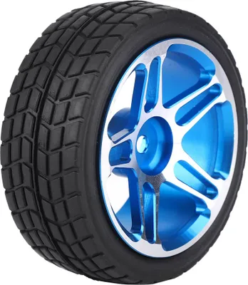 Produktbild von 2pcs 1/10 RC Truck Gummireifen Radreifen für ZD Racing On road Car Blau