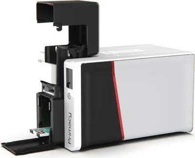 Produktbild von Evolis Primacy 2 - Plastikkartendrucker - Farbe - Duplex - Farb-Substitution/thermischer Harz beschreibbar - CR-80 Card (85.6 x 54 mm)