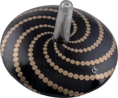 Produktbild von Blechspielzeug Kreisel Modell 05 Spirale schwarz gold Blechkreisel Tischkreisel Handkreisel