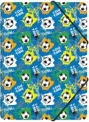 Produktbild von Teczka z gumką A4 PP z nadrukiem football