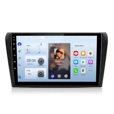 Produktbild von 9 Zoll 4+64G Autoradio Carplay Andriod Auto für Mazda 3 2003-2009 Android15 SWC RDS GPS Bluetooth 4G sim FM 8kern