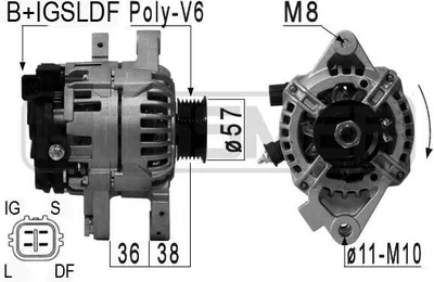 Produktbild von Lichtmaschine Generator 80A