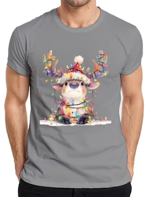 Immagine prodotto di Maglietta da uomo con cartoni animati per bambini, grigio, XL