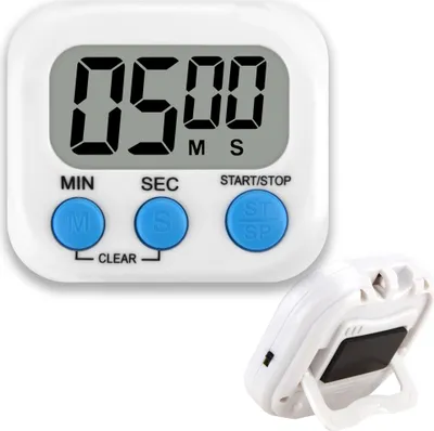 Produktbild von Küchen Timer Stoppuhr Kühlschrank Magnet Digital Magnetisch Lcd Weiß
