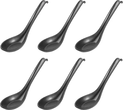Produktbild von Nudelsuppenlöffel im japanischen Stil – Ramen-Löffel mit langem Griff und Haken, ideal für Vorspeisen und Desserts, perfekt für den Einsatz im Restaurant