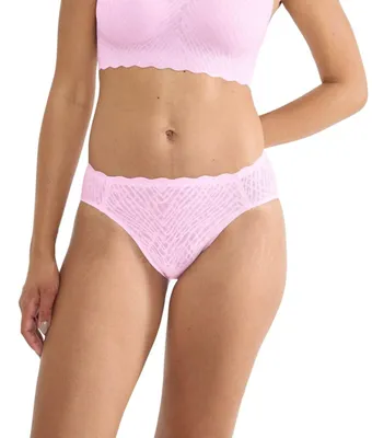 Productafbeelding van sloggi Dames Tai-slip, blauw, ZERO Feel Bliss, bloemenprint, maat S