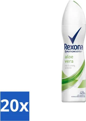 Immagine prodotto di Rexona - Fresh Aloe Vera - Deodorante spray - 150 ml - Confezione risparmio - 20 pezzi